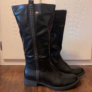 ⚫️Tall Black Braided Boots⚡️